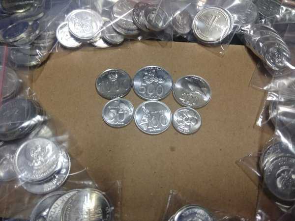 A1596 Set 6 Keping Uang Lama Indonesia 25 50 100 200 500 1000 Rupiah Lihat Diskripsi