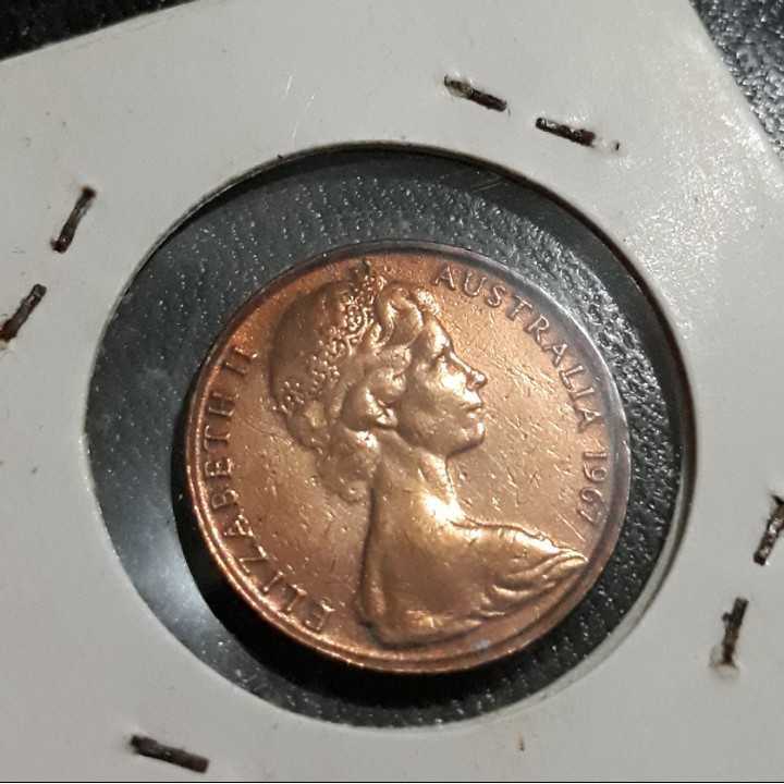 Australia - 2 Cents 1967 : Koin / Asing / Uang Kuno