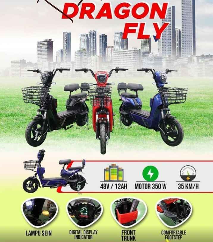 Sepeda Listrik Dragon fly by U winfly