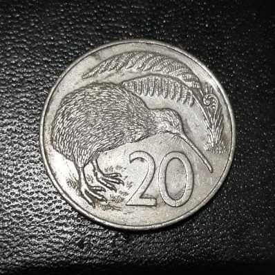 Selandia Baru ( New Zealand ) - 20 Cents 1987 : Koin / Asing / Kuno
