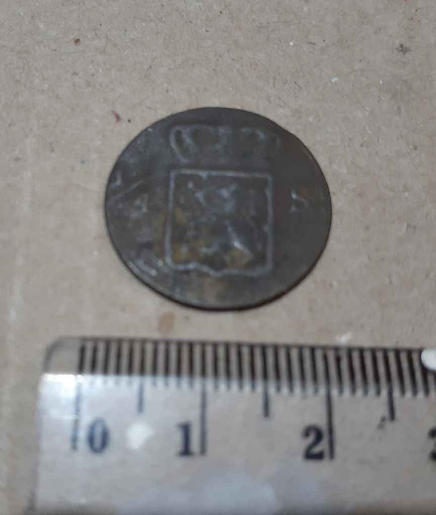 15.1 keping koin nederl indie 1826 1/2 st