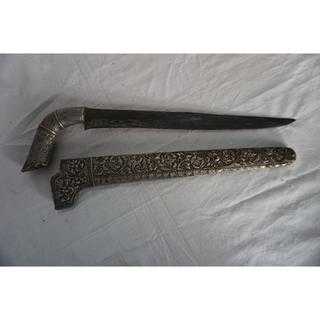Badik Bugis Ukir Full Perak