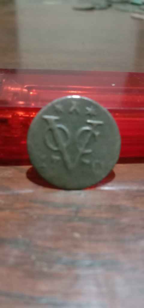 Koin VOC 1/2 duit tahun 1770 temuan sungai kode 007