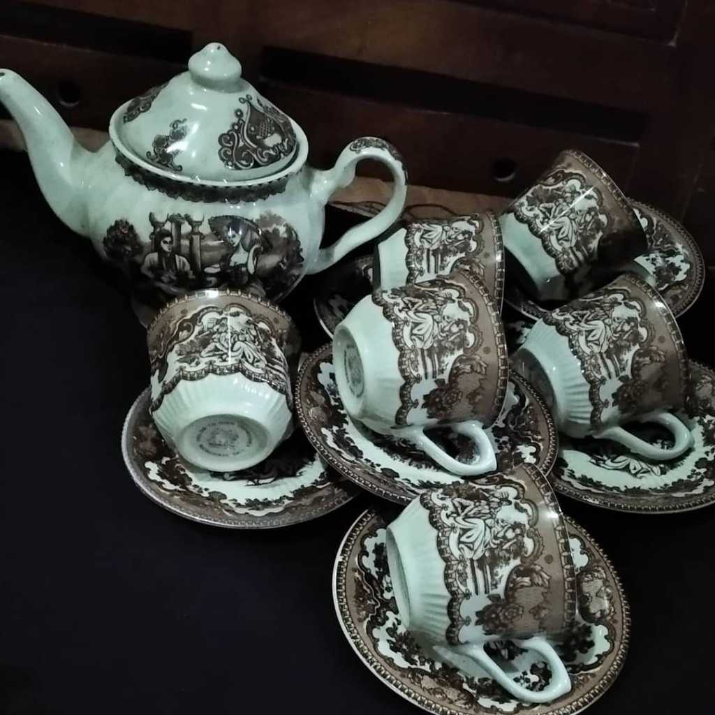 Tea Set Japan coklat susu