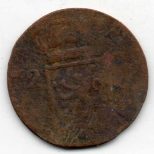 koin Kuno Nederlands Indies 2 Cent tahun 1839 Bekas Sesuai Gambar