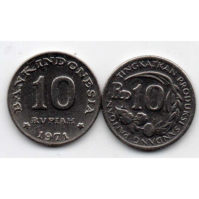 1597 Mahar Mas Kawin 20 Rupiah Berisi 2 Keping 10 Rupiah tahun 1971