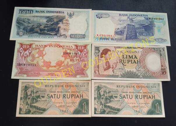 Paket uang kuno 2017 rupiah kertas mahar pernikahan seri BPH