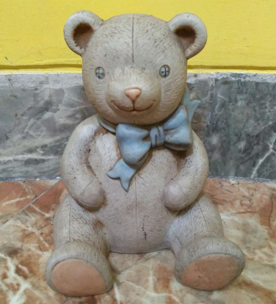 Patung Teddy Bear Bahan Keramik