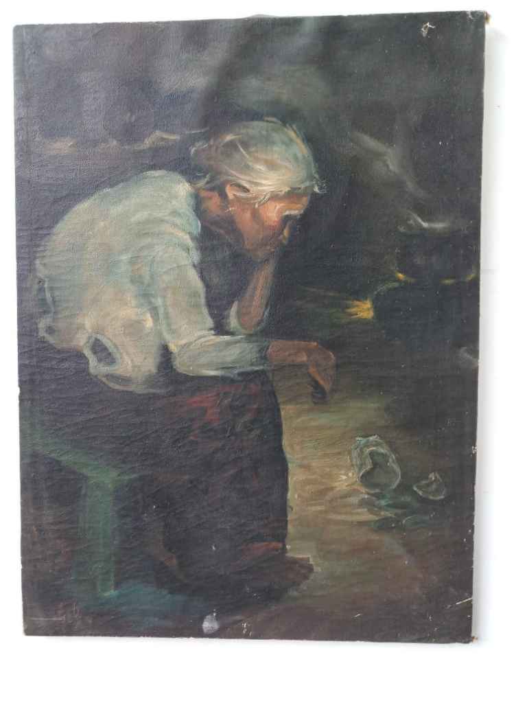 LUKISAN " NENEK MERENUNG"