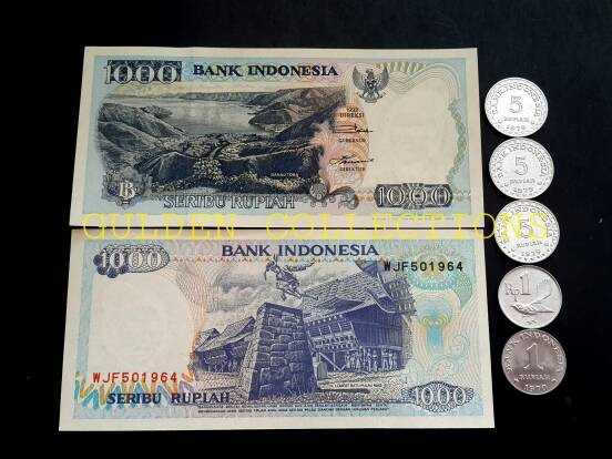 Paket uang kuno 2017 rupiah kertas koin mahar pernikahan