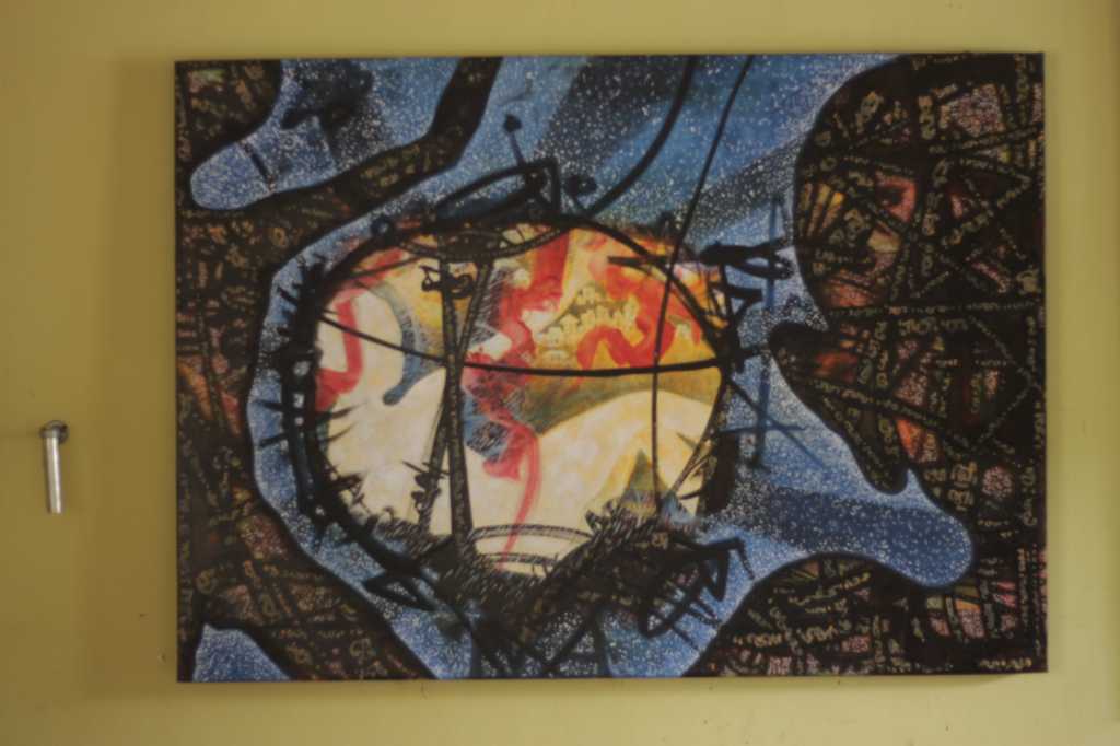 lukisan akrilik di atas kanvas "PROYEKSI"