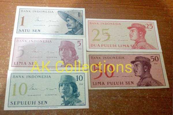 Uang Kuno 1 Set Seri Sukarelawan