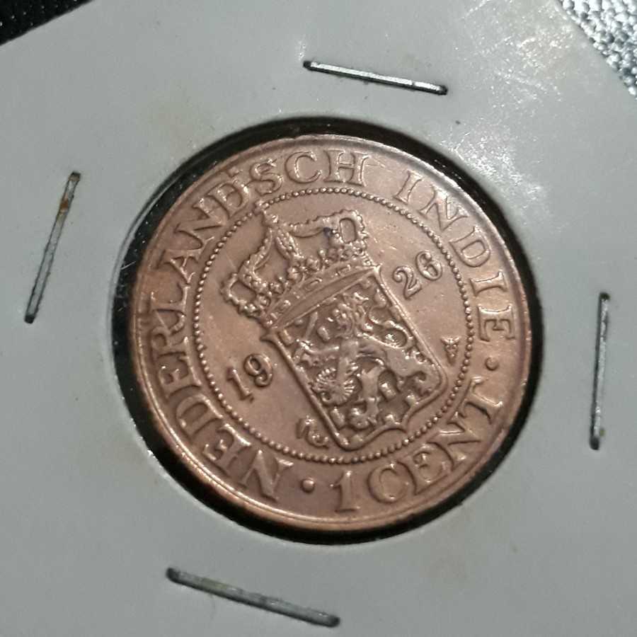 Hindia Belanda ( Netherlands East Indies ) - 1 Cent 1926 : Koin / Kuno