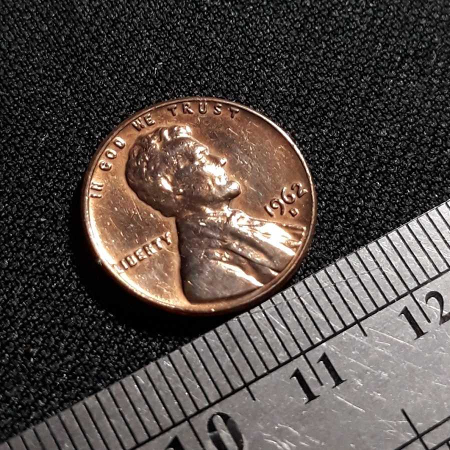 Amerika ( United States ) - 1 Cent 1962 D : Koin / Asing / Kuno