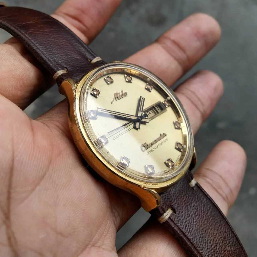 Jam Tangan mido commander chronometer vintage