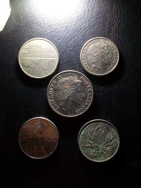 A3696 Lot 5 Keping Koin mancanegara sesuai dengan gambar ready