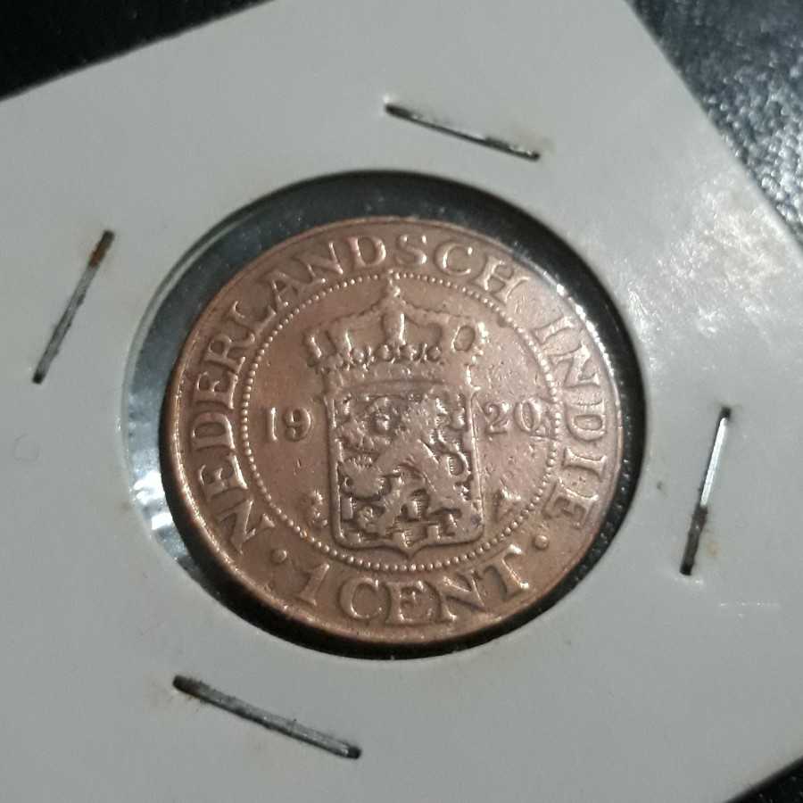 Hindia Belanda ( Netherlands East Indies ) - 1 Cent 1920 : Koin / Kuno