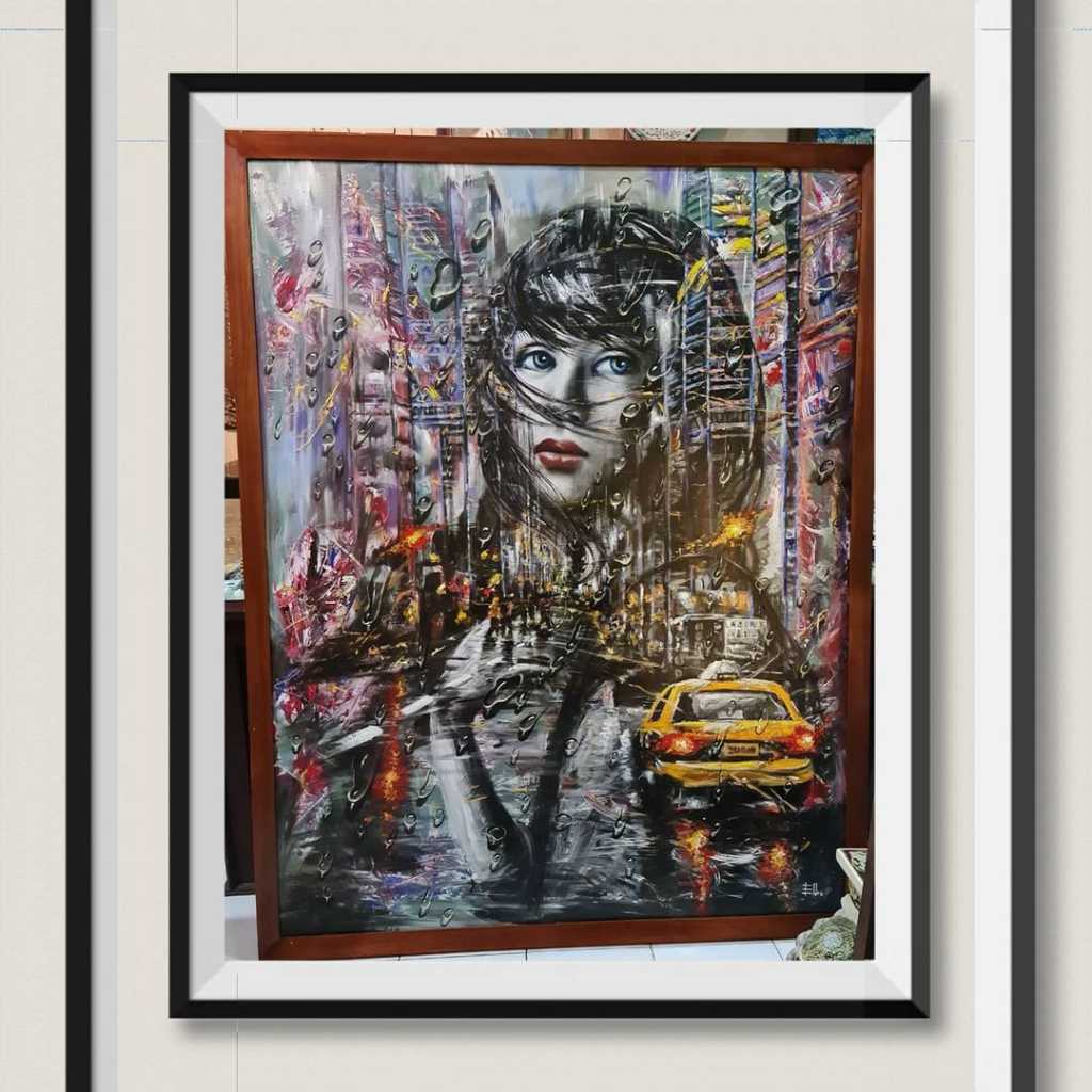 Lukisan Wanita//Abstrak