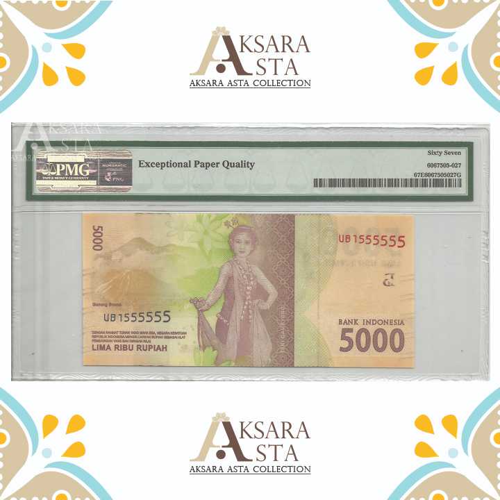 Solid #5's Rp 5000 Th 2016 PMG 67 EPQ