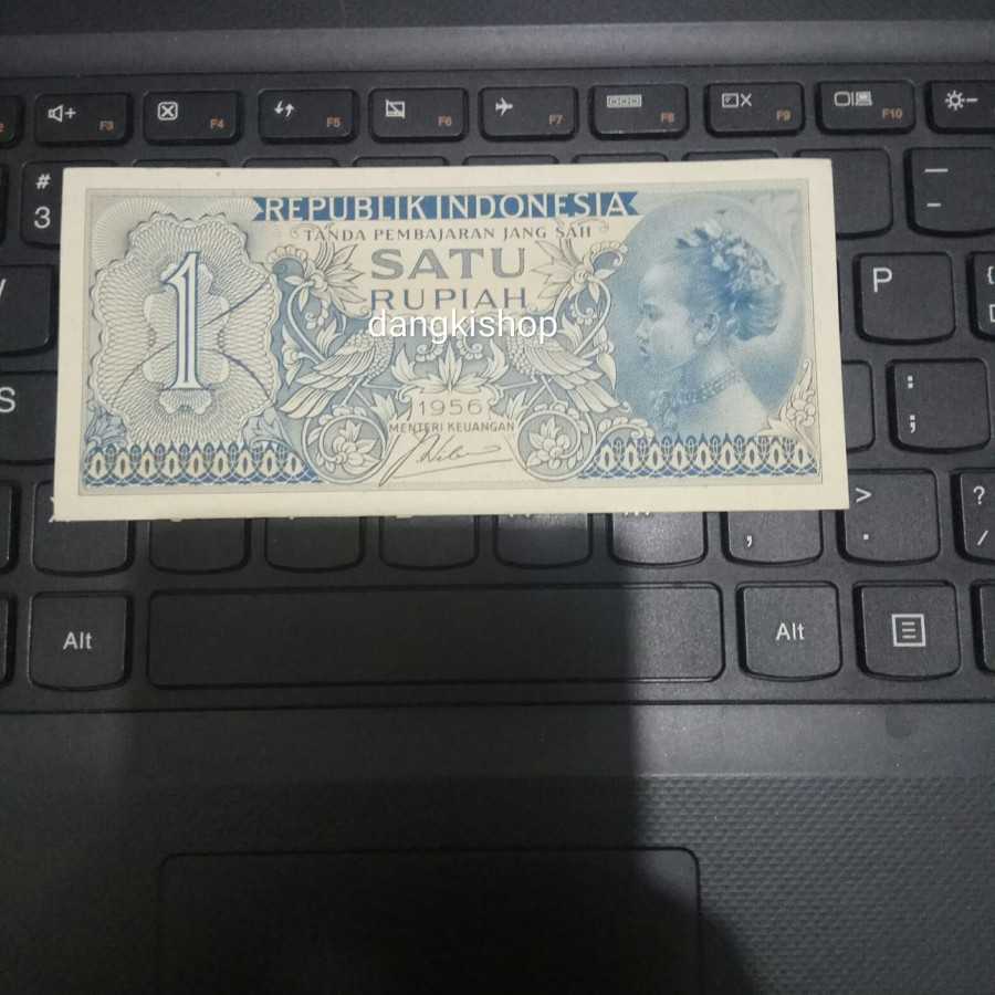 uang kuno 1 rupiah gadis Jawa