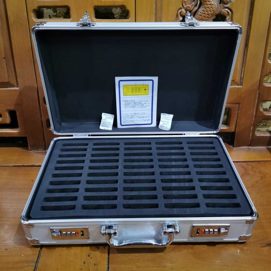 Tas koper penyimpan coin slab 50 slab koin kosongan