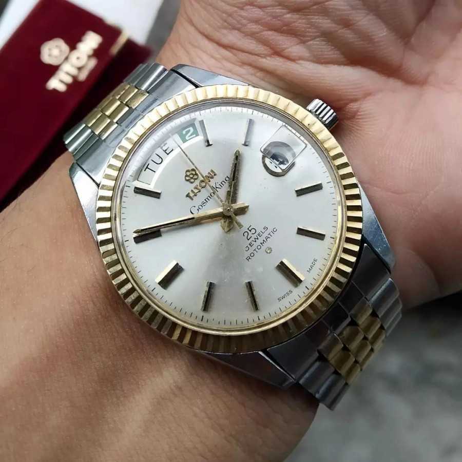 Jam tangan 2024 titoni automatic