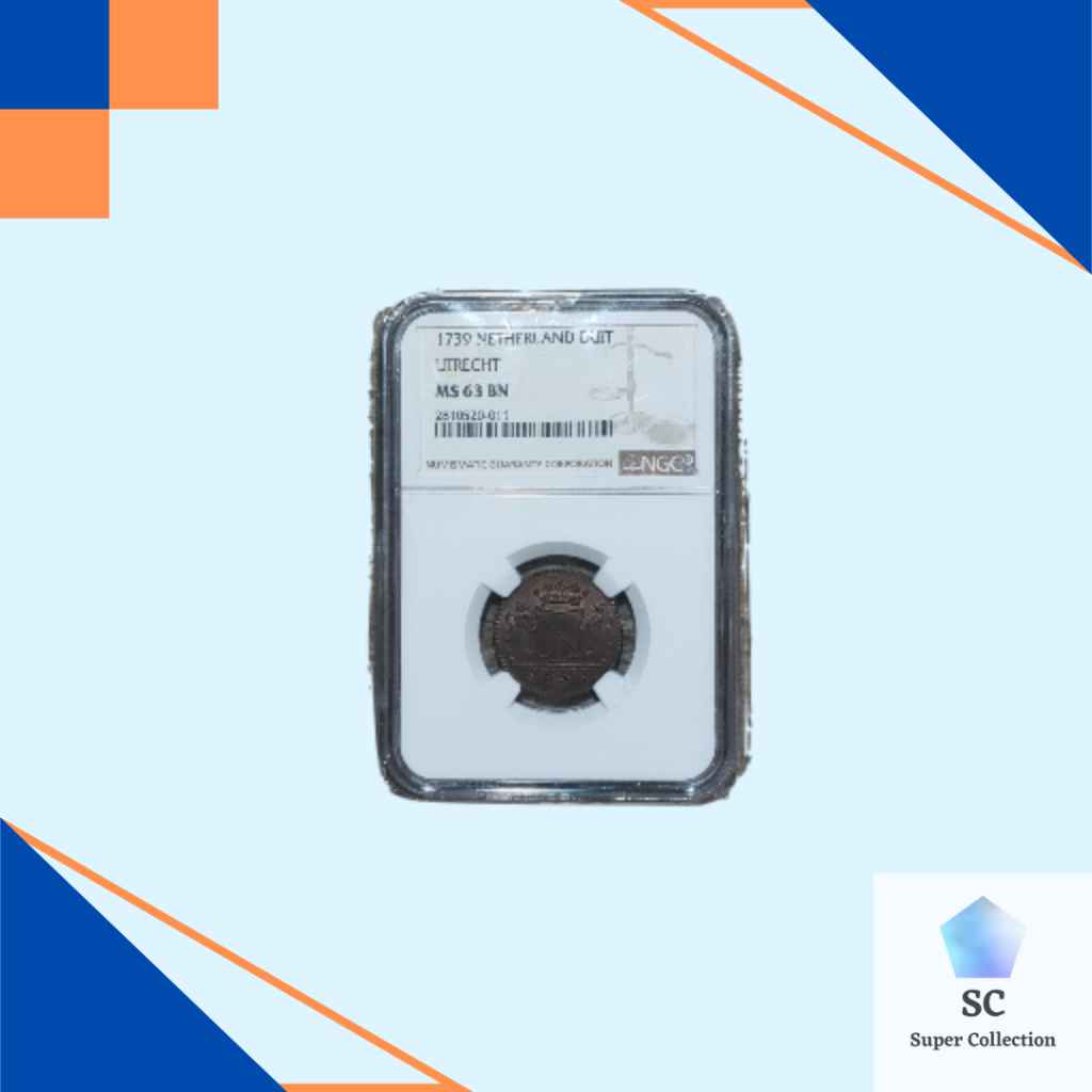 [PA3] Koin NGC Netherland Duit Utrecht 1739