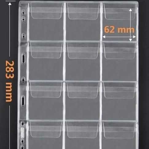 Refill koin holder kapsul bening mingt pccb 12 pocket kantong bijian