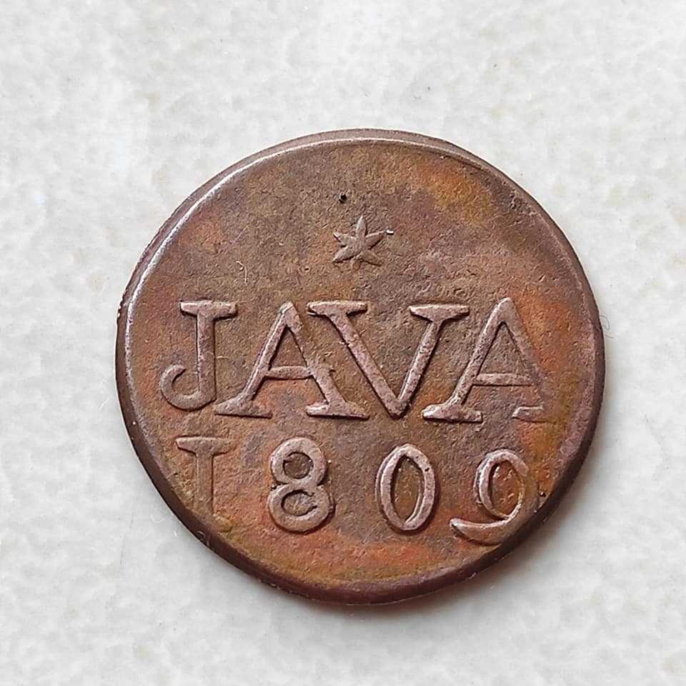 Koin Kuno JAVA LN 1809 LN Netherlands Indies Copper Coin [K146]
