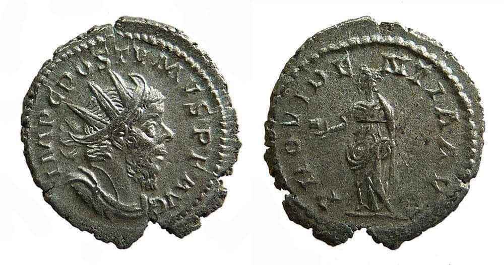 260 AD Postumus Silver AR Antoninianus High Grade