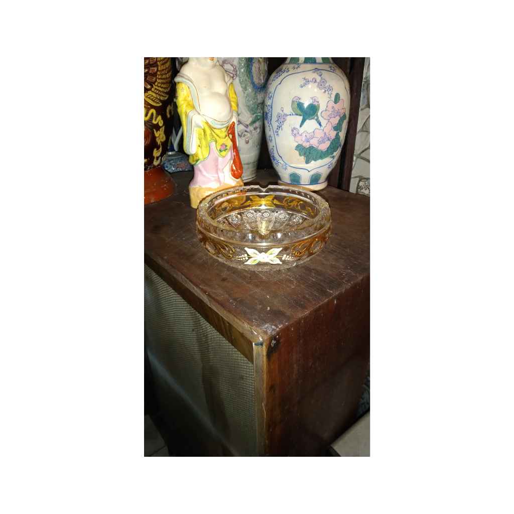 Asbak kristal bohemia