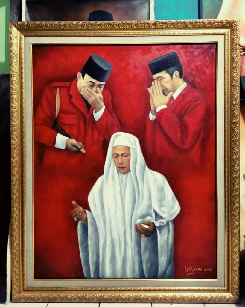 Lukisan Bpk Soekarno & Bpk Jokowi