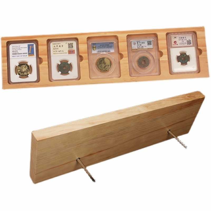 Display berdiri kayu 5 slab NGC 415 x 108 x 25 mm