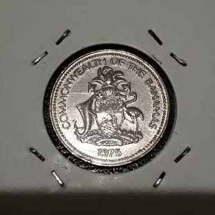 Bahamas - 5 Cents 1975 : Koin / Asing / Uang Kuno