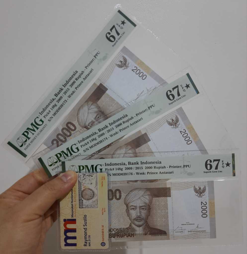 PMG67 EPQ Star Designation 2000 Rupiah Pangeran Antasari Harga Satuan
