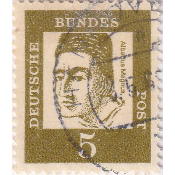 Prangko Germany 1961 - Famous Germans - Fluorescent Paper 5Pfg Used