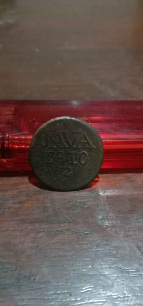 Koin Java LN tahun 1810 asli temuan sungai kode 002