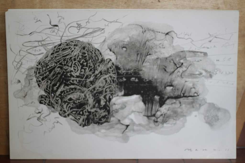 Lukisan tinta diatas kertas ( Dari Dulu )