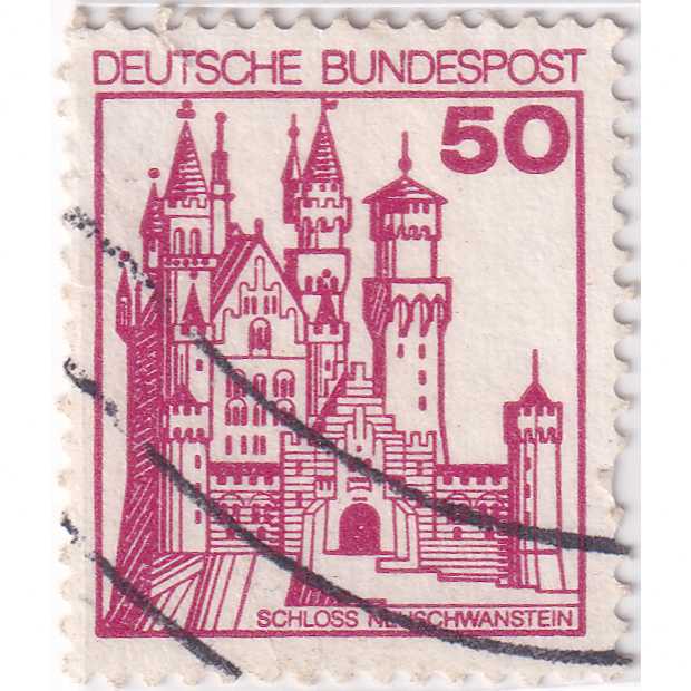 Prangko Germany 1977 - Palaces and Castles 50Pfg Used