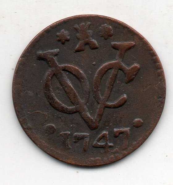 A4092 Koin Kuno VOC Duit Tahun 1747 Provinsi Zeeland Asli Ready Sesuai gambar