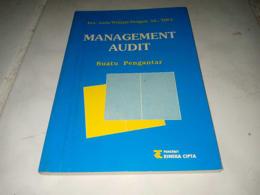 Buku MANAGEMENT AUDIT Penerbit RINEKA CIPTA Cetakan Pertama Tahun 1992