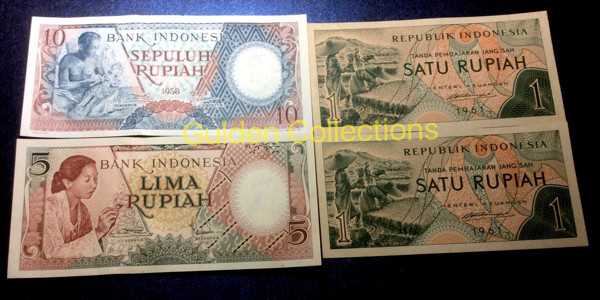 paket uang kuno mahar pernikahan 17 rupiah tahun 2017 10p 5p 1x2h