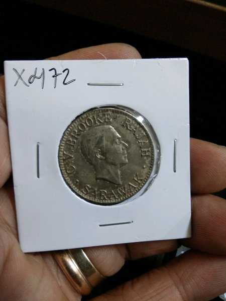 X 472 rajah serawak c.v brooke 10 cent 1934