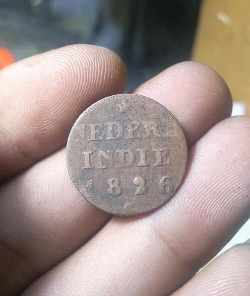 A 2058 Koin Kuno Nederl Indie Seperempat Stuiver Tahun 1826 Bekas Pakai Kondisi Sesuai Gambar