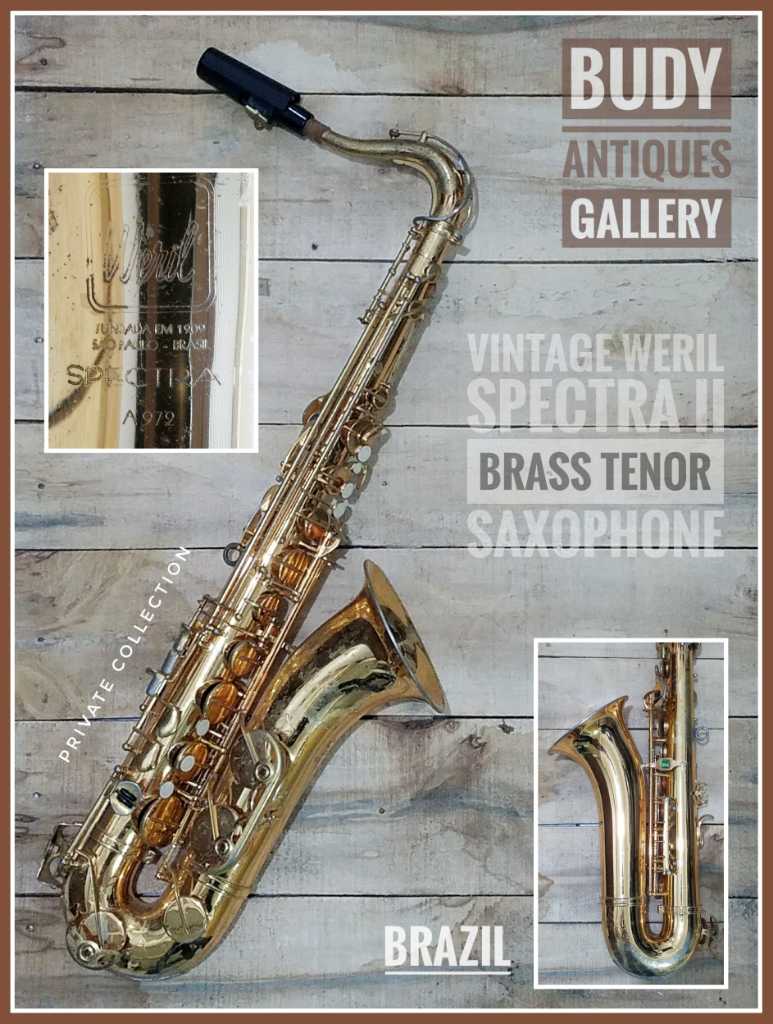 Vintage Weril Spectra II Brass Tenor Saxophone