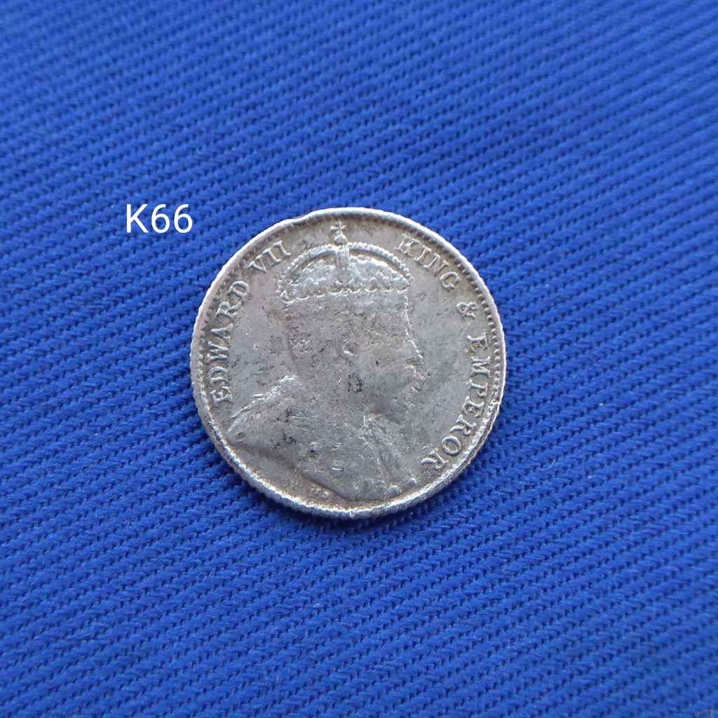 British Strait Settlement 5 Sen 1910 Koin Perak Lama Raja Edward K66