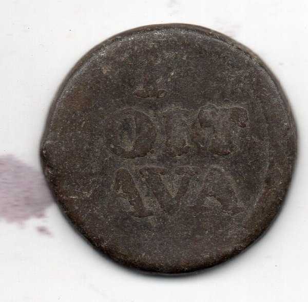 A4011 A4001 Koin Kuno British java VOC Tin Doit EIC 1813 Sesuai gambar Asli