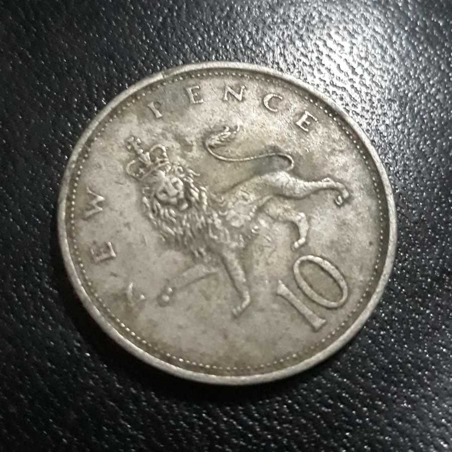 Britania Raya ( Great Britain ) - 10 Pence 1970 : Koin / Asing / Kuno