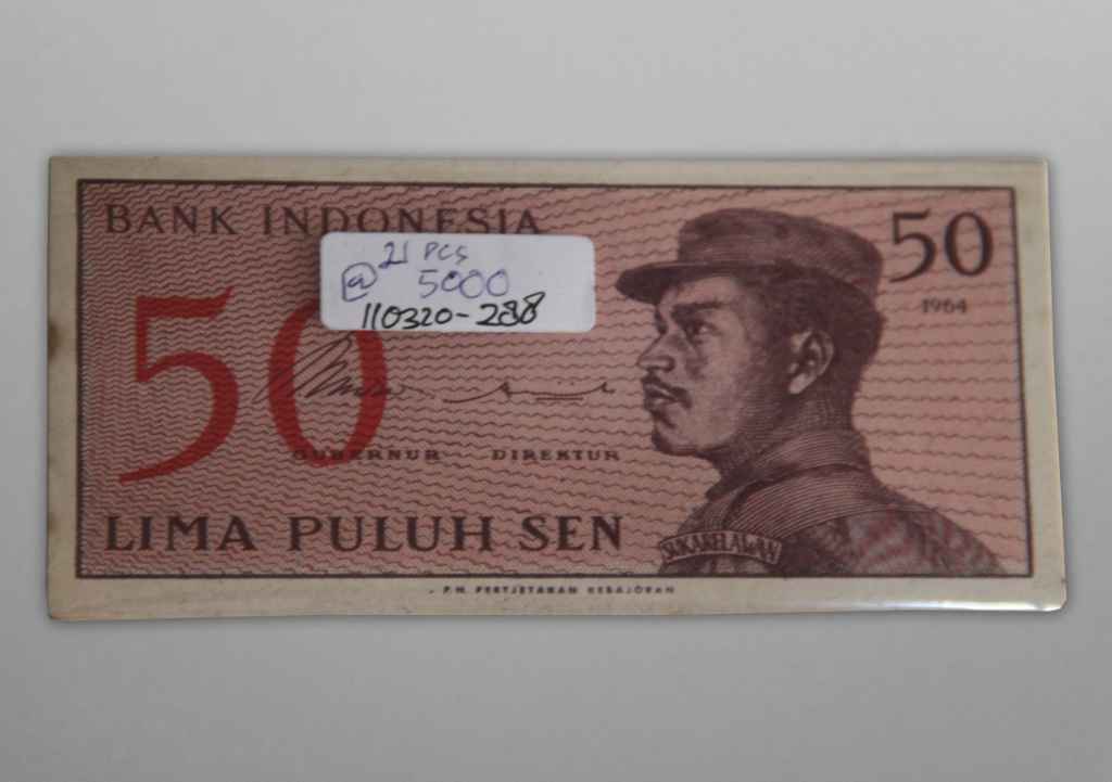 Uang Bank Indonesia 50 Sen Tahun 1964