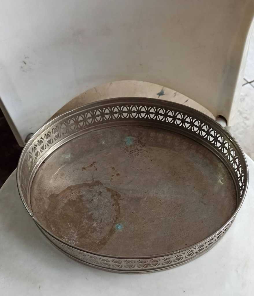 Nampan Kuningan Vintage